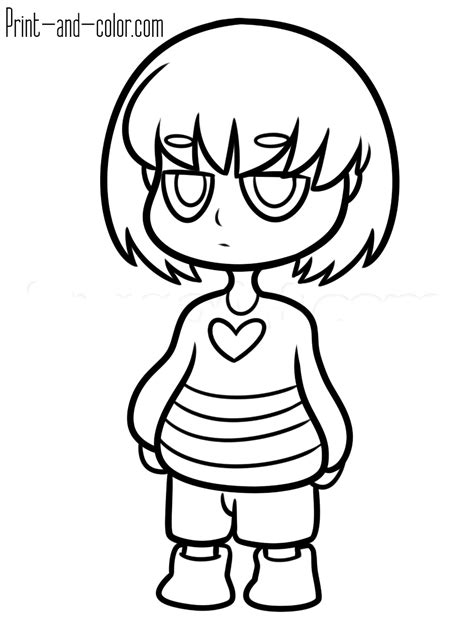 The image can be easily used for any free creative project. Undertale coloring pages | Print and Color.com