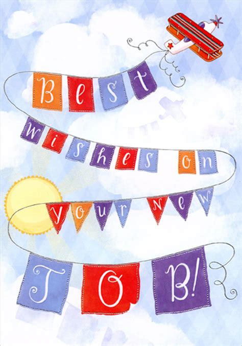 Whether it's a family member, friend, or colleague, this is an occasion that deserves a congratulatory message. Designer Greetings Airplane with Best Wishes Banner New ...