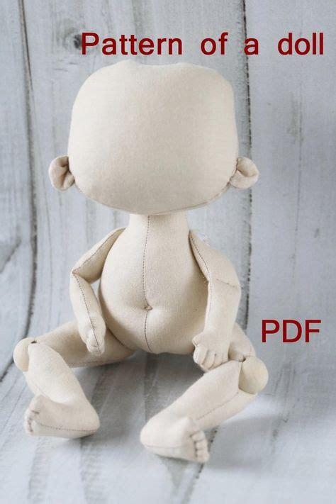 Pdf Pattern Cloth Doll Pattern Doll Make A Doll Textile Doll Sewing
