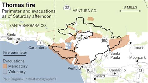 Here Are Maps Showing All The Major Fires In Southern California La Times