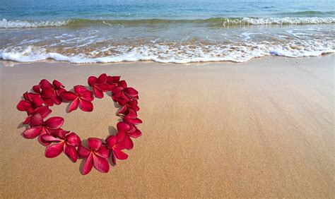 Beach Heart Shape Valentines Day Sand Stock Photos Pictures And Royalty