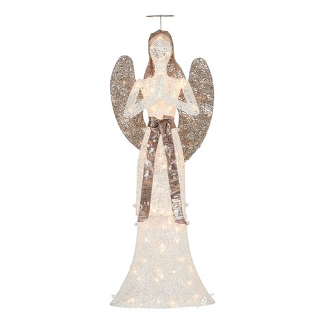 Holiday Time Light Up Outdoor Glitter Angel Decoration 60 Walmart