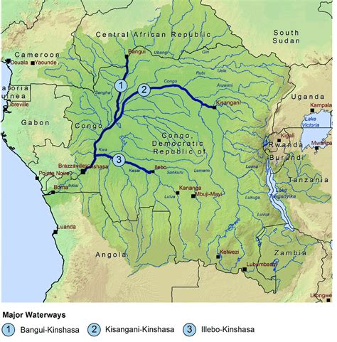 Congo River Basin Map