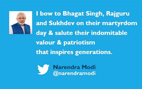 Pm Salutes Bhagat Singh Rajguru And Sukhdev On Their Martyrdom Day