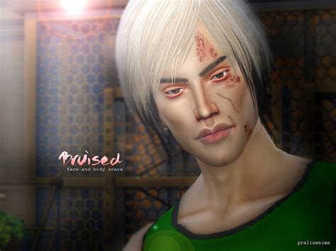 Sims 4 Ccs The Best Bruised Face Body Scars By