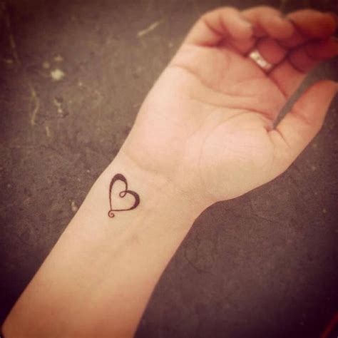 Meaningful Tattoos Ideas Simple Heart Tattoo On Wrist Your Number One