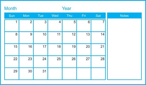 7 Best Images Of Printable Blank Monthly Calendar Template Blank