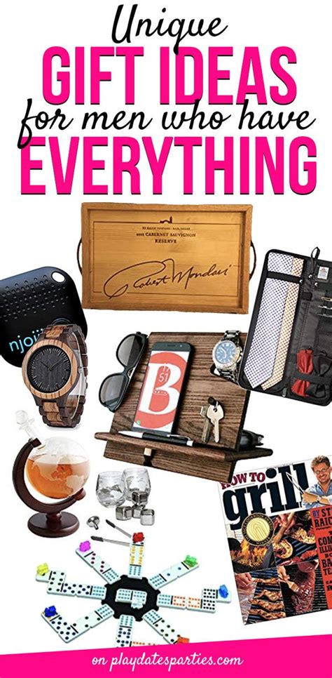 This type of gift is perfect, especially for someone who has everything and does not need any more stuff, someone who values relationships and experiences older men can be the toughest gifts to buy for in general, and when the man in question is your dad, its sometimes the toughest person on the list. 9 Unique Gifts for Men Who Have Everything | Unique gifts ...