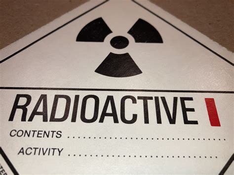 Vintage 4 Radioactive Decals Dot Transportation Hazard Stickers