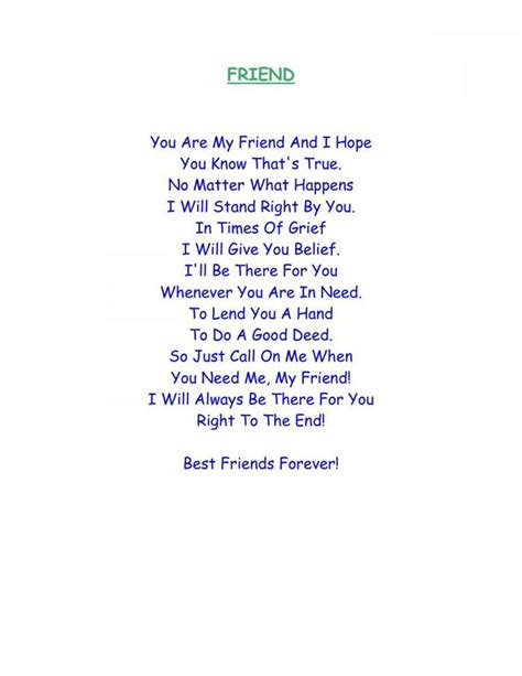 A collection of best friendship poems to share with her or him. Meaningful Friendship Poems Friendship Quotes in 2020 ...