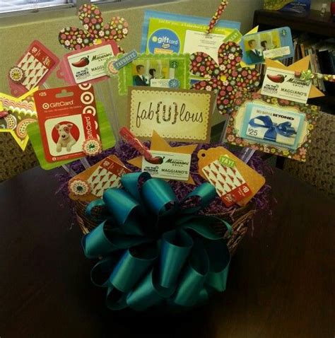 Fundraiser idea ask local businesses to donate small. Gift Card Gift Basket | Gift Ideas | Pinterest | Gift ...