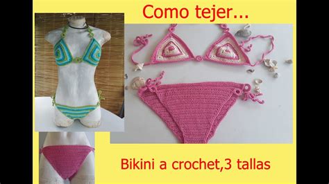 Como Tejer Bikini A Crochet Ganchillo Para La Playa Traje De Ba O Youtube