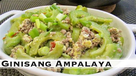 ginisang ampalaya with egg sautéed bitter melon recipe pinoy flavor youtube