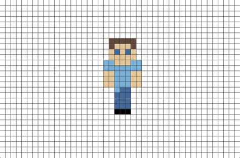 Download Minecraft Steve Pixel Art Brik Pixel Art Easy Cute Full
