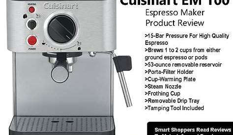 Cuisinart EM 100 Espresso Maker Review