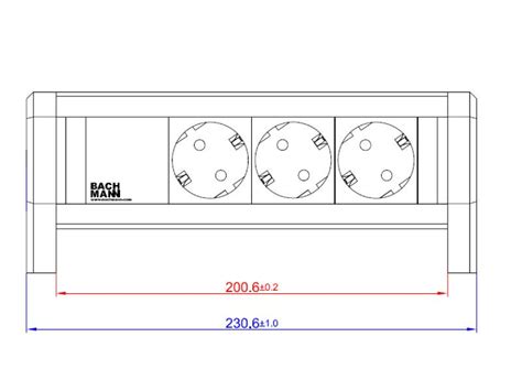 Bachmann Desk X Steckdose