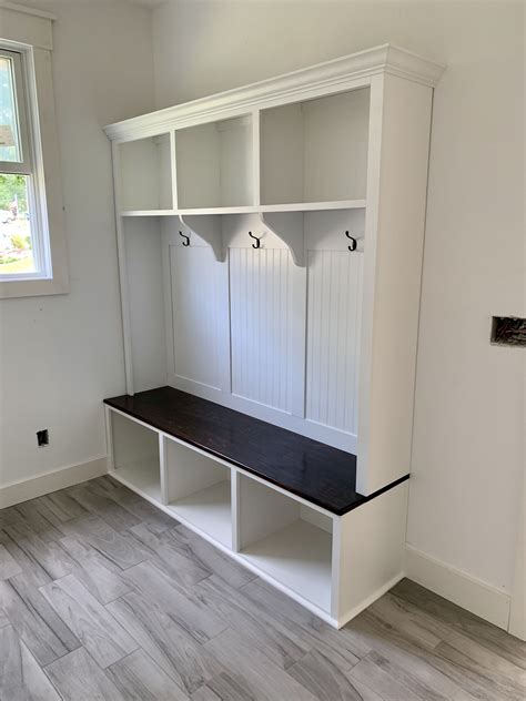 Hand Crafted 3 Person Mudroomentryway Lockers By The Plane Edge Llc