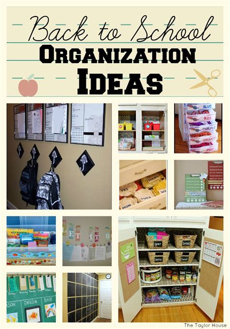 Get Organized For Back To School Time Page 2 Of 2 The Taylor House
