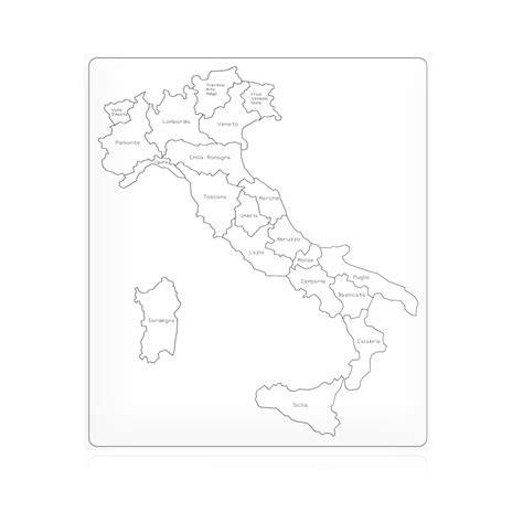 Cartina Geografica Italia In Bianco E Nero Cartina