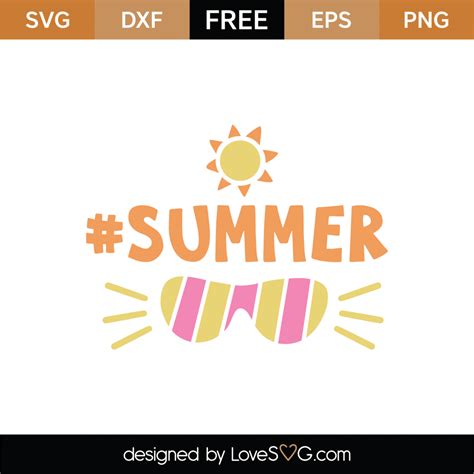 Free Summer Shades SVG Cut File 9032 | Lovesvg.com