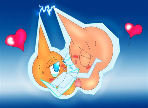 Rule 34 Blush Closed Eyes Color Electricity Female Feral Flying Heart Insertion Looking At