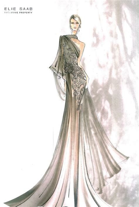 Fashion And Couture Elie Saab Sketches
