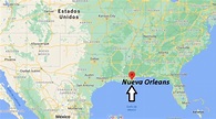 ¿Dónde está Nueva Orleans Luisiana - ¿Dónde está la ciudad?