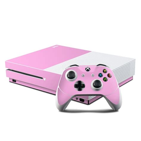 Microsoft Xbox One S Console And Controller Kit Skin Solid State Pink