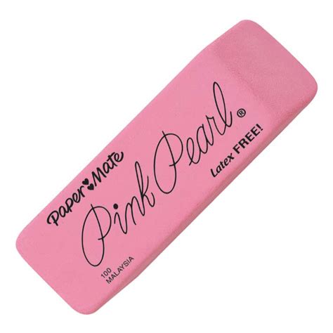 Papermate Pink Pearl Eraser Medium Kingpen