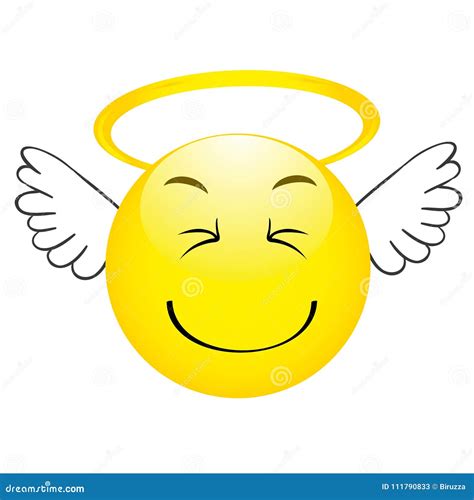 Angel Emoticon Style Icon Vector Illustration 87234540