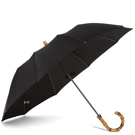 London Undercover Whangee Telescopic Umbrella Black End Europe