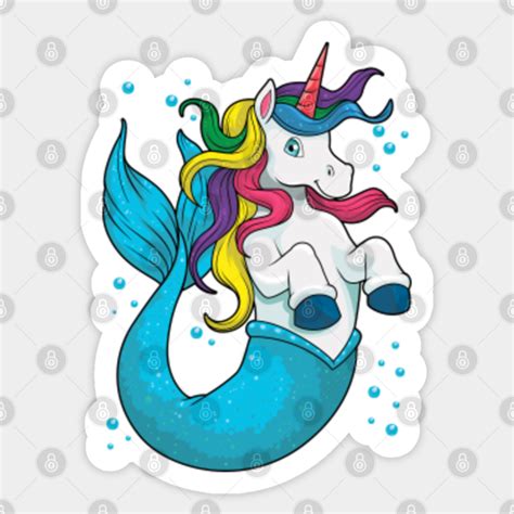Unicorn Mermaid Mermicorn Sea Magical Rainbow Girls Kids Unicorn