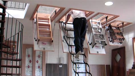 Garage Stairs To Attic How To Install An Attic Ladder How Tos Diy