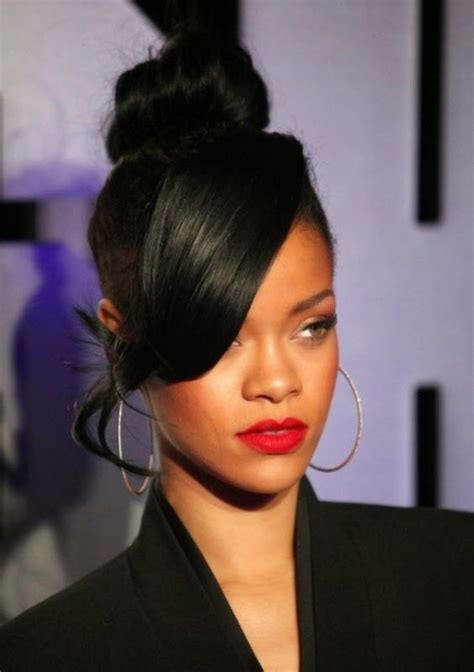 Buns Are Always A Good Way To Go Rihanna Makes It Look Fab Credit