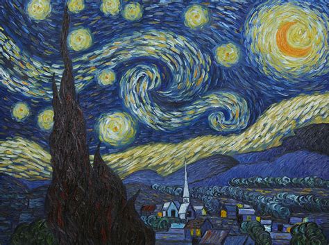 Vincent Van Gogh Starry Night Hand Painted