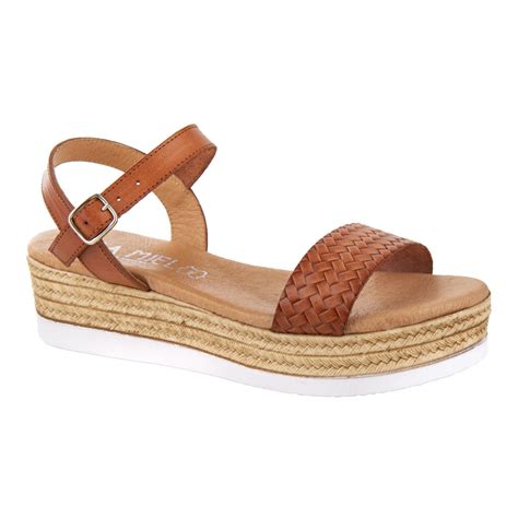 Femmes sandales plateforme espadrille bride cheville compensé chaussure été size. Sandales tressées à plateforme femme ISSA MIEL à prix ...