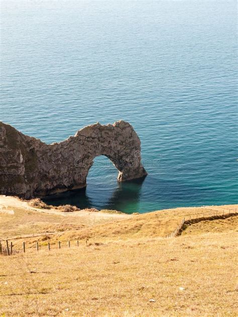 Durdle Door Nature Coastline Coast Sea Special Landscape Dorset Stock