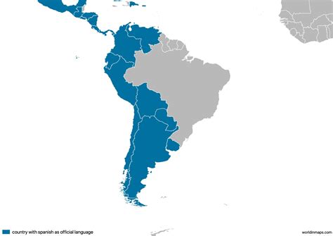 Spanish Speaking Countries World In Maps