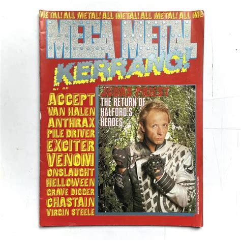 MEGA METAL KERRANG Magazine No Judas Priest Accept Van Halen S