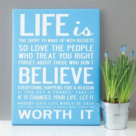 Canvas Wall Art With Quotes Quotesgram