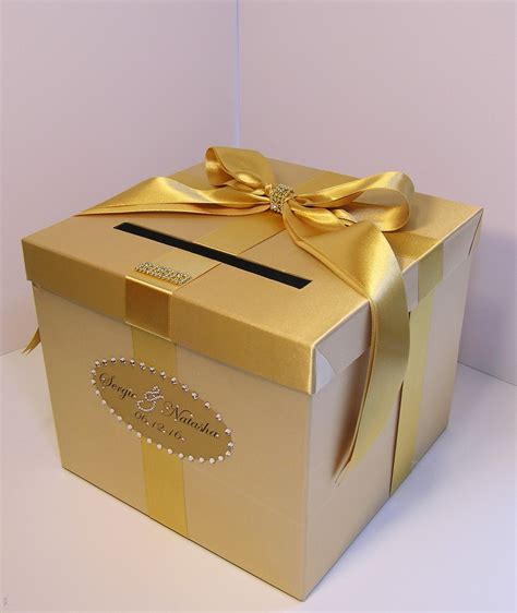 Wedding Card Box Gold T Card Box Money Box Holder Customize