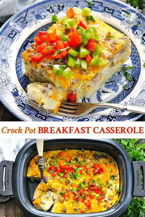 Crock Pot Breakfast Casserole The Seasoned Mom