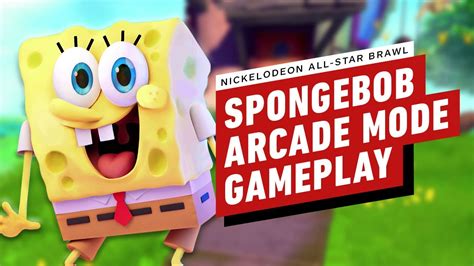 Nickelodeon All Stars Brawl Spongebob Arcade Mode Gameplay ⋆ Epicgoo