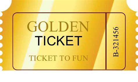 8 Free Golden Ticket Templates Word Excel Formats Willy Wonka