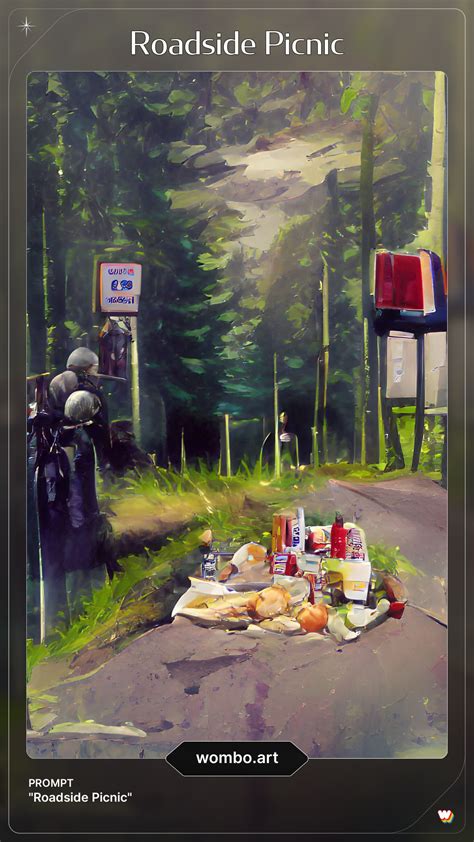 Ai Art Of Roadside Picnic Is That A Dude Sneakin In On The Left R