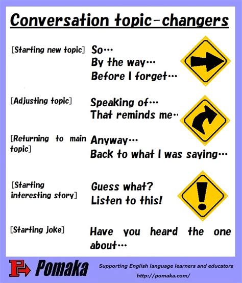How Do I Change Conversation Topics Pomaka