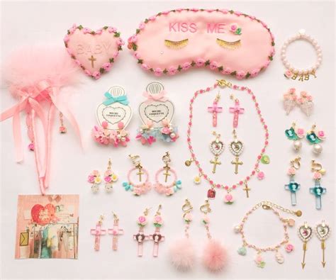 pin by eliza on michu coquette kawaii accessories girly jewelry kawaii jewelry