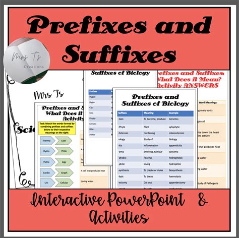 Science Words Prefixes And Suffixes Made By Teachers