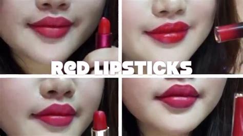 ~swatches~ Red Lipsticks Youtube