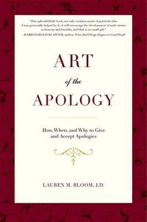 Art Of The Apology Lauren M Bloom 9781937075002 Boeken